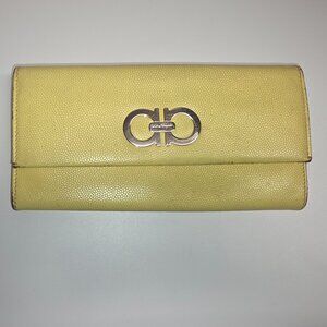 Yellow Salvatore Ferragamo Leather Wallet